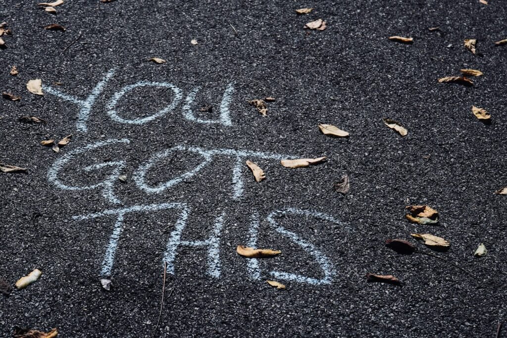 Handwritten sign that reads "You Got This", symbolizing artistic confidence and inner encouragement for performers.